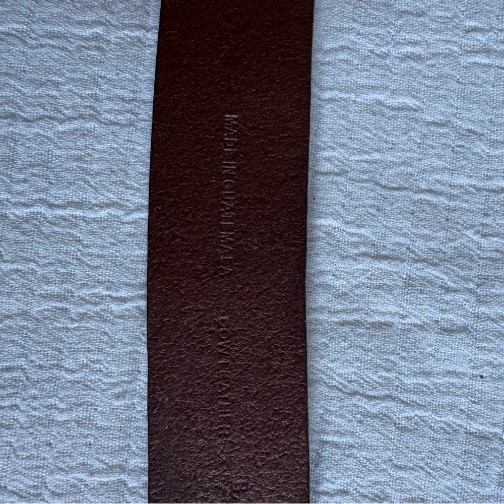 Banana Republic 32 inch Men's Brown Leather Belt - Picture 4 of 4